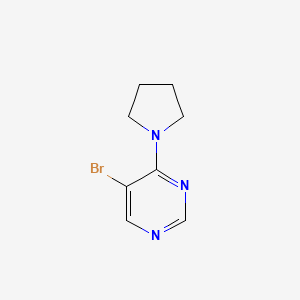 molecular formula C8H10BrN3 B7479867 5-Bromo-4-pyrrolidin-1-ylpyrimidine 
