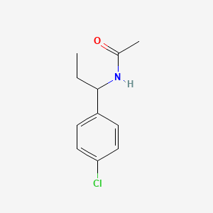 molecular formula C11H14ClNO B7479882 N-[1-(4-chlorophenyl)propyl]acetamide 