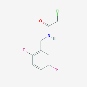 molecular formula C9H8ClF2NO B7479896 2-chloro-N-[(2,5-difluorophenyl)methyl]acetamide 
