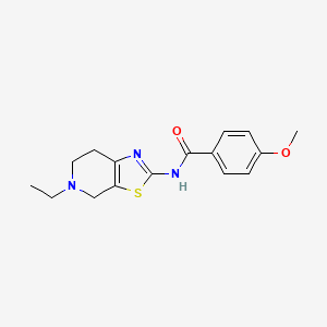 molecular formula C16H19N3O2S B7479921 N-(5-ethyl-4,5,6,7-tetrahydro[1,3]thiazolo[5,4-c]pyridin-2-yl)-4-methoxybenzamide 