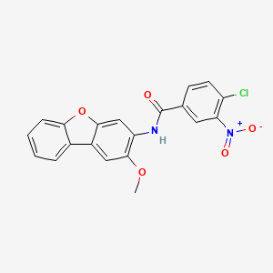 4-chloro-N-(2-methoxydibenzo[b,d]furan-3-yl)-3-nitrobenzamide