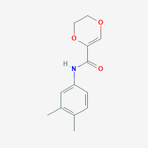 molecular formula C13H15NO3 B7479969 N-(3,4-dimethylphenyl)-2,3-dihydro-1,4-dioxine-5-carboxamide 