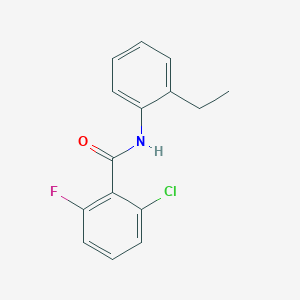 molecular formula C15H13ClFNO B7479998 2-chloro-N-(2-ethylphenyl)-6-fluorobenzamide 
