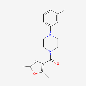 molecular formula C18H22N2O2 B7480067 (2,5-Dimethylfuran-3-yl)-[4-(3-methylphenyl)piperazin-1-yl]methanone 
