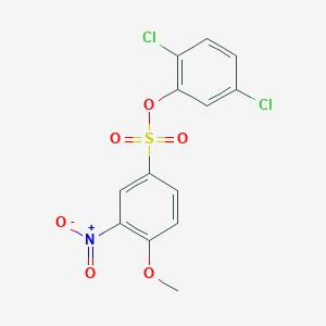 molecular formula C13H9Cl2NO6S B7480160 (2,5-Dichlorophenyl) 4-methoxy-3-nitrobenzenesulfonate 