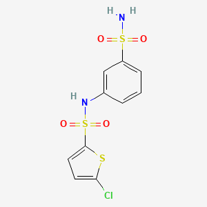 molecular formula C10H9ClN2O4S3 B7480245 5-chloro-N-(3-sulfamoylphenyl)thiophene-2-sulfonamide 