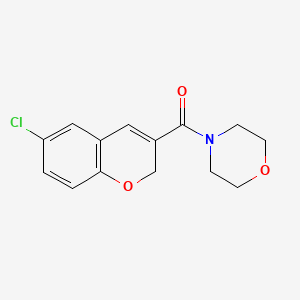 molecular formula C14H14ClNO3 B7480258 (6-chloro-2H-chromen-3-yl)-morpholin-4-ylmethanone 