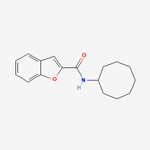 molecular formula C17H21NO2 B7480297 N-cyclooctyl-1-benzofuran-2-carboxamide 