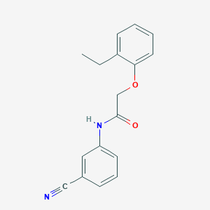 molecular formula C17H16N2O2 B7480306 N-(3-cyanophenyl)-2-(2-ethylphenoxy)acetamide 