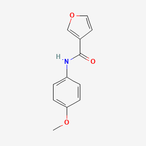 molecular formula C12H11NO3 B7480325 N-(4-甲氧基苯基)呋喃-3-甲酰胺 