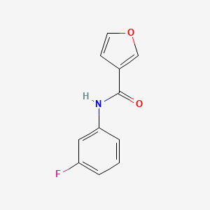 molecular formula C11H8FNO2 B7480332 N-(3-fluorophenyl)furan-3-carboxamide 