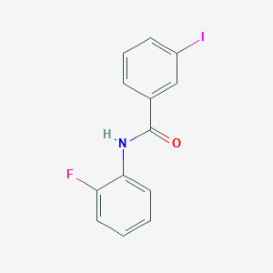 molecular formula C13H9FINO B7480334 N-(2-fluorophenyl)-3-iodobenzamide 