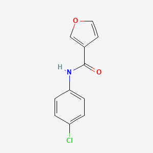 molecular formula C11H8ClNO2 B7480335 N-(4-chlorophenyl)furan-3-carboxamide 