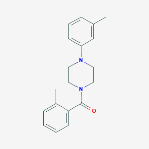 molecular formula C19H22N2O B7480362 (2-Methylphenyl)-[4-(3-methylphenyl)piperazin-1-yl]methanone 