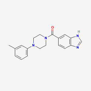 molecular formula C19H20N4O B7480392 3H-benzimidazol-5-yl-[4-(3-methylphenyl)piperazin-1-yl]methanone 