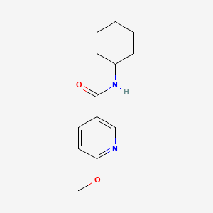 molecular formula C13H18N2O2 B7480393 N-cyclohexyl-6-methoxypyridine-3-carboxamide 