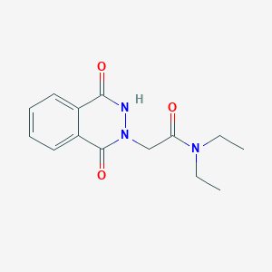 molecular formula C14H17N3O3 B7480450 2-(1,4-dioxo-3H-phthalazin-2-yl)-N,N-diethylacetamide 