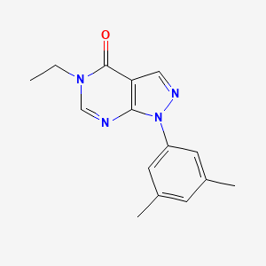 molecular formula C15H16N4O B7480463 1-(3,5-Dimethylphenyl)-5-ethylpyrazolo[3,4-d]pyrimidin-4-one 