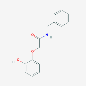 molecular formula C15H15NO3 B7480532 N-benzyl-2-(2-hydroxyphenoxy)acetamide 
