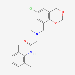 2-[(6-chloro-4H-1,3-benzodioxin-8-yl)methyl-methylamino]-N-(2,6-dimethylphenyl)acetamide