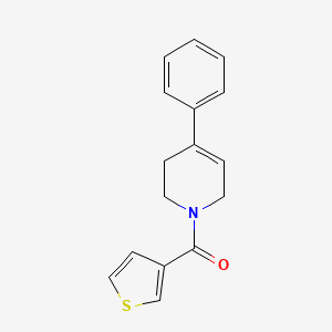 molecular formula C16H15NOS B7480594 (4-phenyl-3,6-dihydro-2H-pyridin-1-yl)-thiophen-3-ylmethanone 
