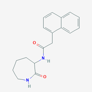 molecular formula C18H20N2O2 B7480645 2-naphthalen-1-yl-N-(2-oxoazepan-3-yl)acetamide 