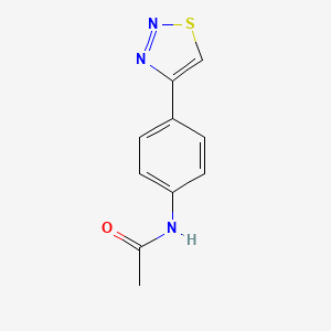 molecular formula C10H9N3OS B7480658 N-[4-(thiadiazol-4-yl)phenyl]acetamide 