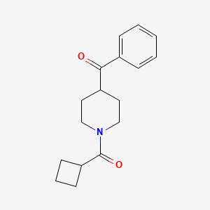 molecular formula C17H21NO2 B7480704 [1-(Cyclobutanecarbonyl)piperidin-4-yl]-phenylmethanone 