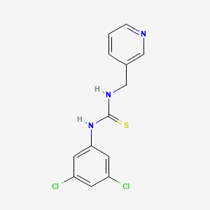 molecular formula C13H11Cl2N3S B7480792 N-(3,5-dichlorophenyl)-N'-(3-pyridinylmethyl)thiourea 