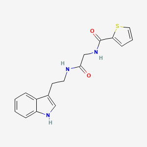 molecular formula C17H17N3O2S B7480811 N-[2-[2-(1H-indol-3-yl)ethylamino]-2-oxoethyl]thiophene-2-carboxamide 