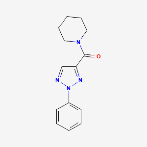 molecular formula C14H16N4O B7480887 (2-Phenyltriazol-4-yl)-piperidin-1-ylmethanone 