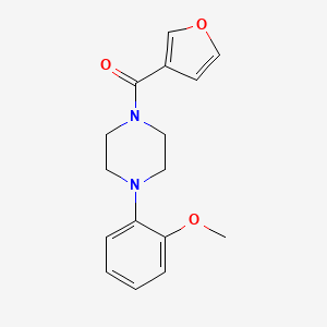 molecular formula C16H18N2O3 B7480900 Furan-3-yl-[4-(2-methoxyphenyl)piperazin-1-yl]methanone 
