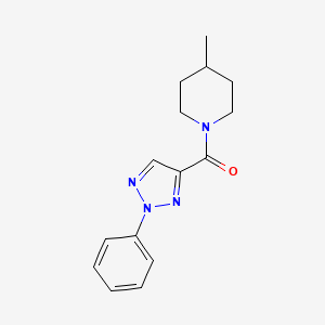 molecular formula C15H18N4O B7480918 (4-Methylpiperidin-1-yl)-(2-phenyltriazol-4-yl)methanone 