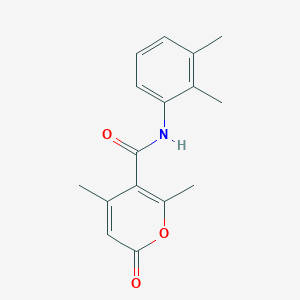 molecular formula C16H17NO3 B7480950 N-(2,3-dimethylphenyl)-2,4-dimethyl-6-oxopyran-3-carboxamide 