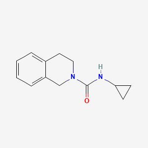 molecular formula C13H16N2O B7480955 N-cyclopropyl-3,4-dihydro-1H-isoquinoline-2-carboxamide 