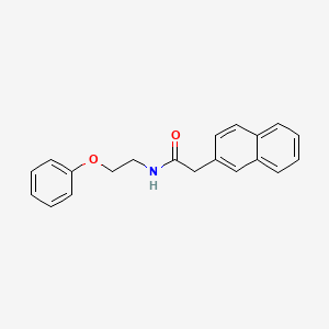 molecular formula C20H19NO2 B7481021 2-naphthalen-2-yl-N-(2-phenoxyethyl)acetamide 