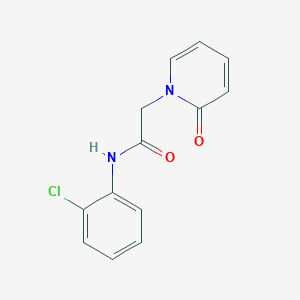 molecular formula C13H11ClN2O2 B7481047 N-(2-chlorophenyl)-2-(2-oxopyridin-1-yl)acetamide 