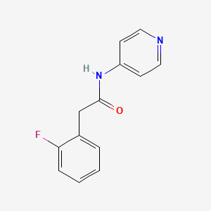 molecular formula C13H11FN2O B7481051 2-(2-fluorophenyl)-N-pyridin-4-ylacetamide 