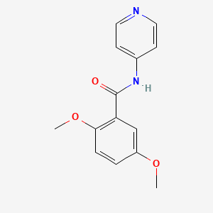 molecular formula C14H14N2O3 B7481055 2,5-dimethoxy-N-pyridin-4-ylbenzamide 