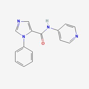 molecular formula C15H12N4O B7481062 3-phenyl-N-pyridin-4-ylimidazole-4-carboxamide 