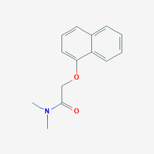 molecular formula C14H15NO2 B7481074 N,N-dimethyl-2-naphthalen-1-yloxyacetamide 
