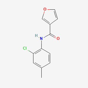 molecular formula C12H10ClNO2 B7481133 N-(2-chloro-4-methylphenyl)furan-3-carboxamide 