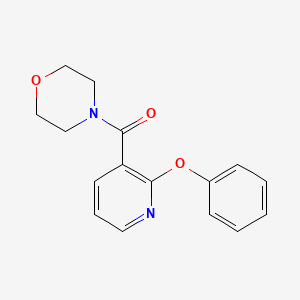 molecular formula C16H16N2O3 B7481135 Morpholin-4-yl-(2-phenoxypyridin-3-yl)methanone 