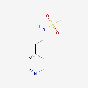 molecular formula C8H12N2O2S B7481144 4-(2-Methanesulphonamidoethyl)pyridine 