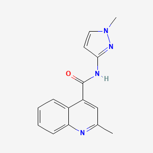 molecular formula C15H14N4O B7481161 2-methyl-N-(1-methylpyrazol-3-yl)quinoline-4-carboxamide 