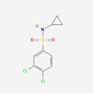 molecular formula C9H9Cl2NO2S B7481166 3,4-dichloro-N-cyclopropylbenzenesulfonamide 