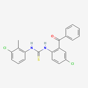 1-(2-Benzoyl-4-chlorophenyl)-3-(3-chloro-2-methylphenyl)thiourea