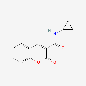 molecular formula C13H11NO3 B7481187 N-cyclopropyl-2-oxochromene-3-carboxamide 