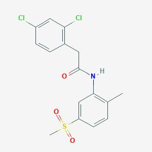 2-(2,4-dichlorophenyl)-N-(2-methyl-5-methylsulfonylphenyl)acetamide