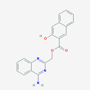 molecular formula C20H15N3O3 B7481224 (4-Aminoquinazolin-2-yl)methyl 3-hydroxynaphthalene-2-carboxylate 